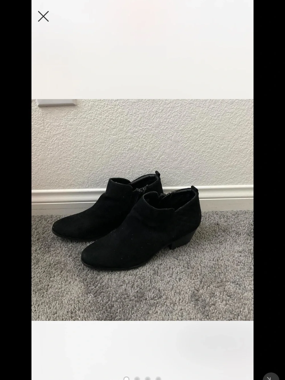 Style & Co. Black Suede Ankle Booties